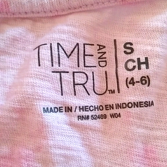 Time and Tru|Kids|  Pink Tye Dye Tank Top - Picture 11 of 12